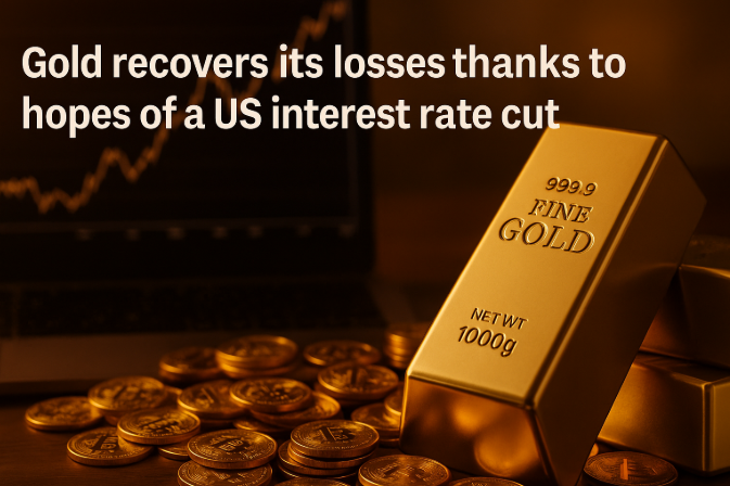 Gold Recovers Its Losses Thanks to Hopes of a US Interest Rate Cut
